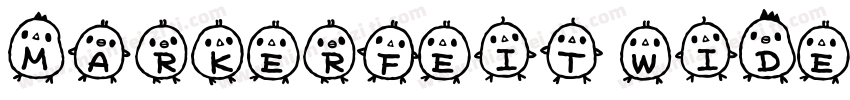 MarkerFeit wide字体转换